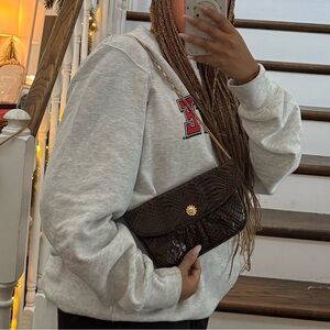 🤎 Saks Fith Avenue Small Clutch/ Chain Shoulder bag